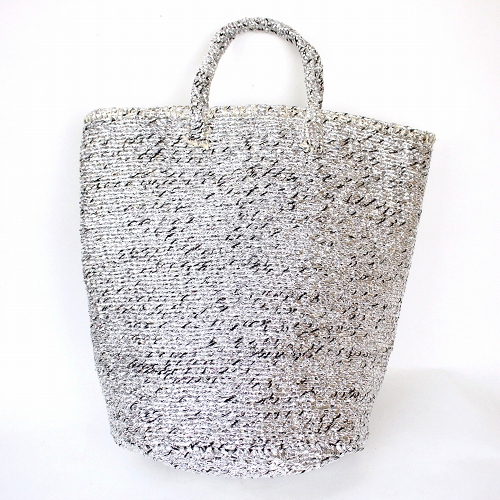 シルバーサイザルバッグ12x16ショートハンドル共手