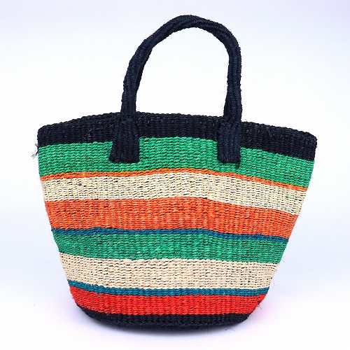 アップサイクルサイザルバッグ共手9インチ 2113 一点物