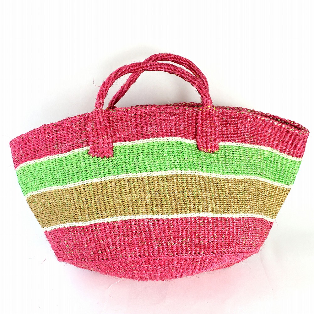 アップサイクルサイザルバッグ共手12x8  _2521 一点物