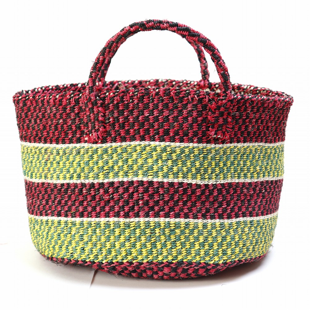 アップサイクルサイザルバッグ共手12x8 _2544 一点物