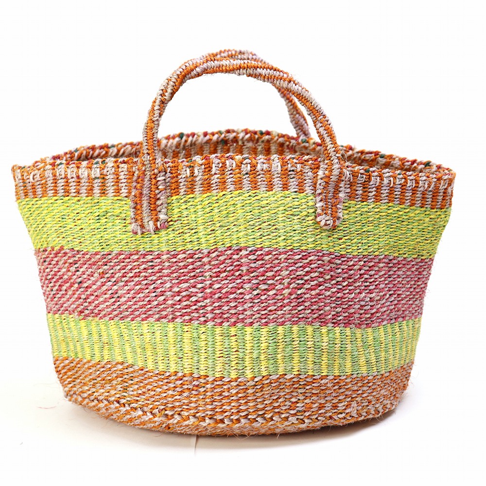 アップサイクルサイザルバッグ共手12x8 _2545 一点物