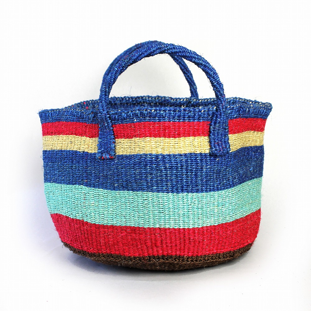 アップサイクルサイザルバッグ共手12x8 _2547 一点物