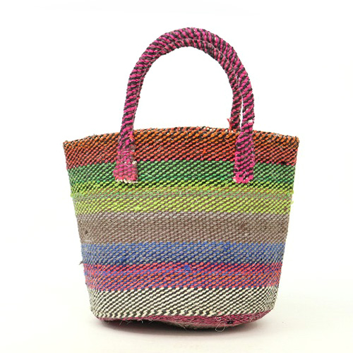 オーガニックコットンサイザルバッグ9インチ共手 ケナナミックスカラー アソート