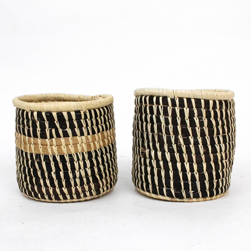 ラフィアバナナかご4x4