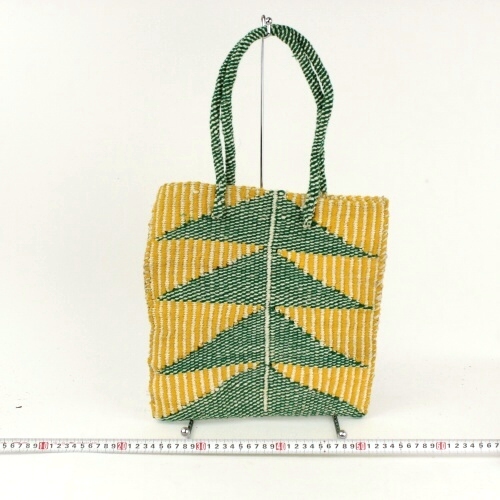 アクリルサイザルフラット12イン アクリルサイザル丸ハンツリー 緑xオレンジ 20SS一点 @7800→6240円