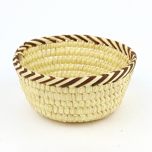 トゥルカナバスケット フルーツボウル 茶