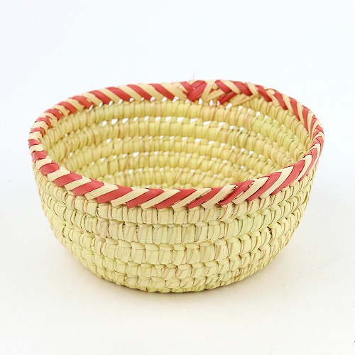 トゥルカナバスケット フルーツボウル ピンク