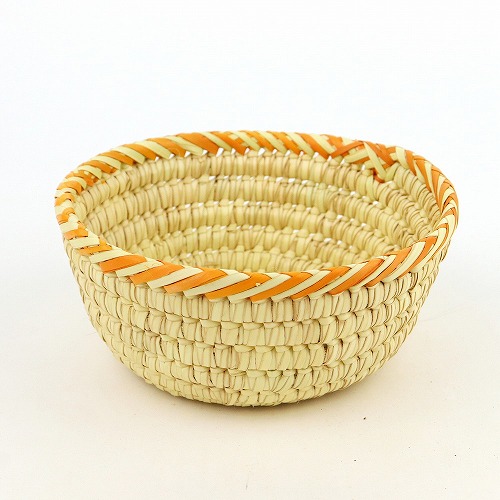 トゥルカナバスケット フルーツボウル オレンジ