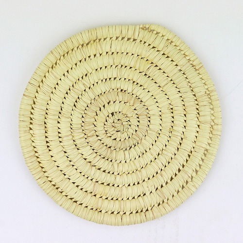 トゥルカナバスケット 鍋敷き 無地