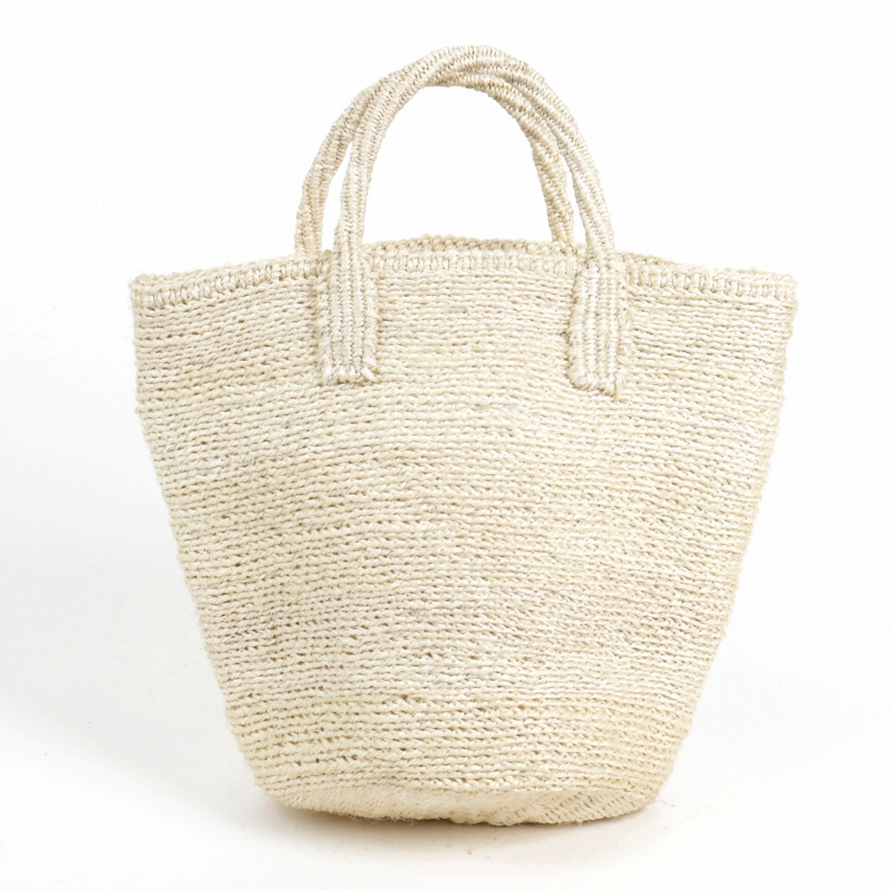 サイザルバッグ共手8x10 ムツリマ編み 生成