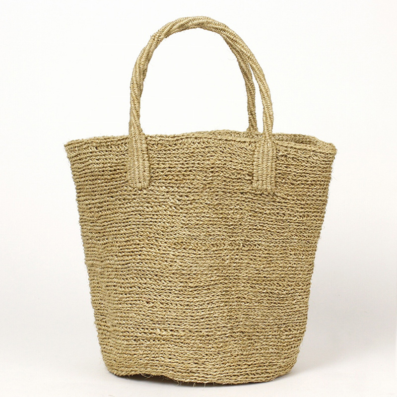 サイザルバッグ共手8x10 ムツリマ編み カーキ