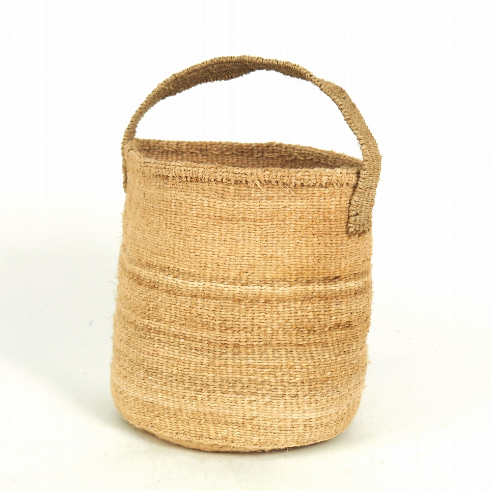 バオバブバッグ8x9 サイザル平ハンドルカーキ