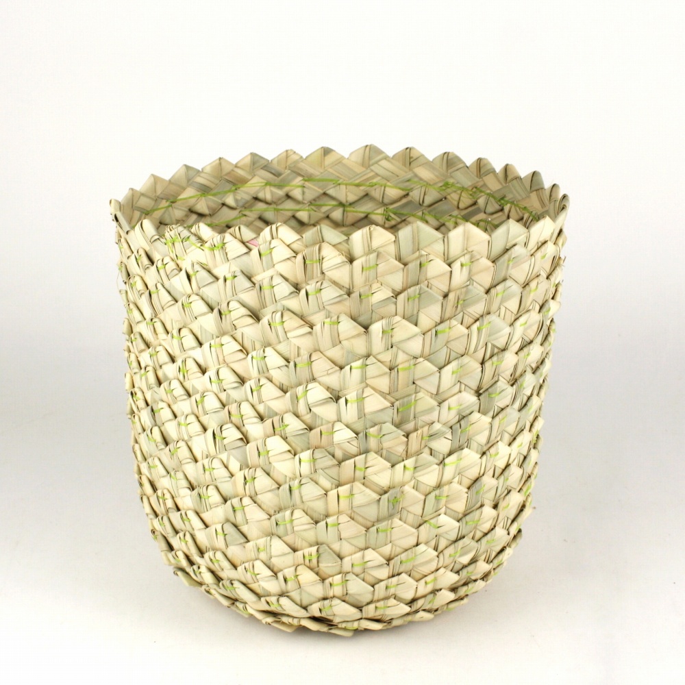 ビヒガ椰子インテリアかご 無地
