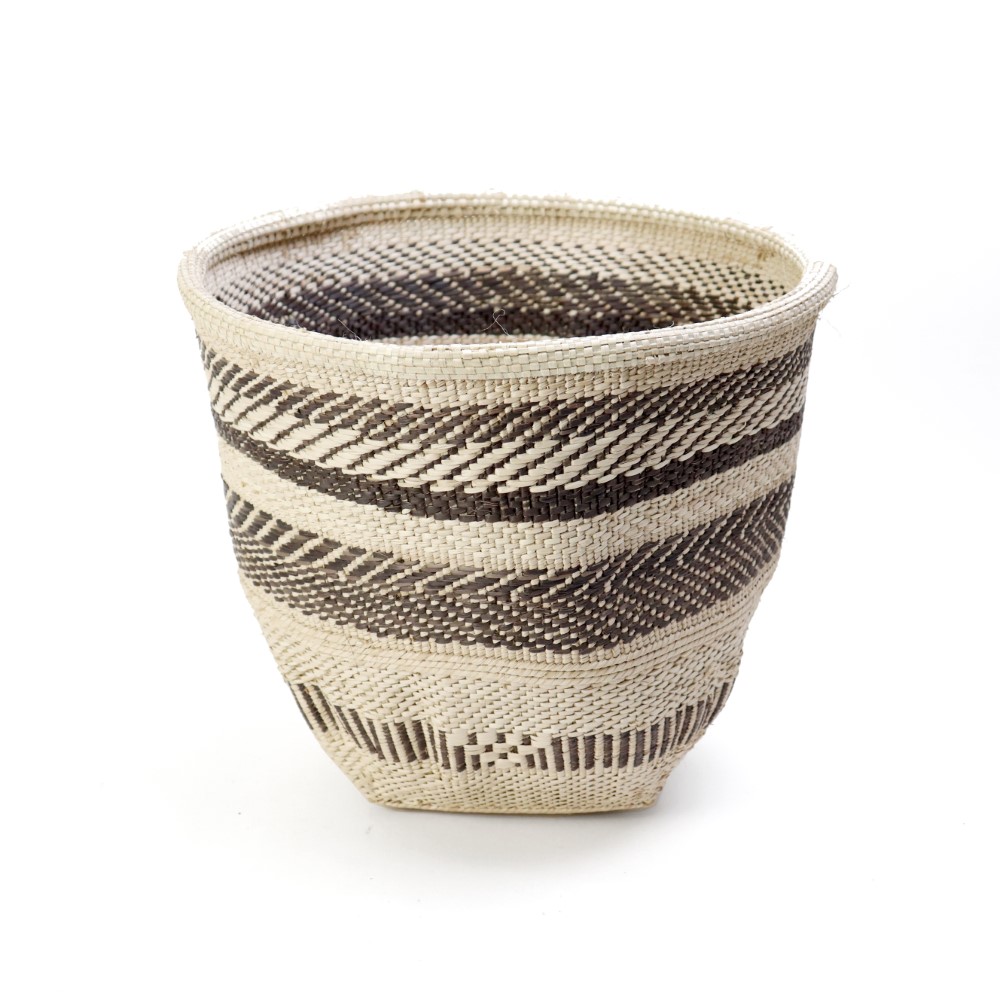 ワンゲビンバスケット 四角底 柄 10 一点物