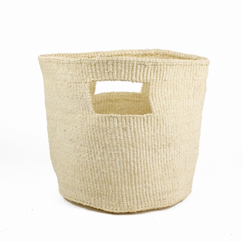 サイザルバッグ10インチ ホールハンドル 生成 23SS一点物 @6500→5200円