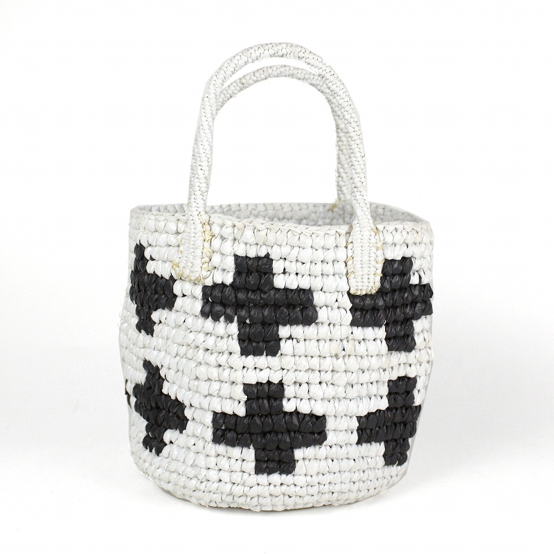 ポリクロシェ共手9インチ プラス 白xグレー