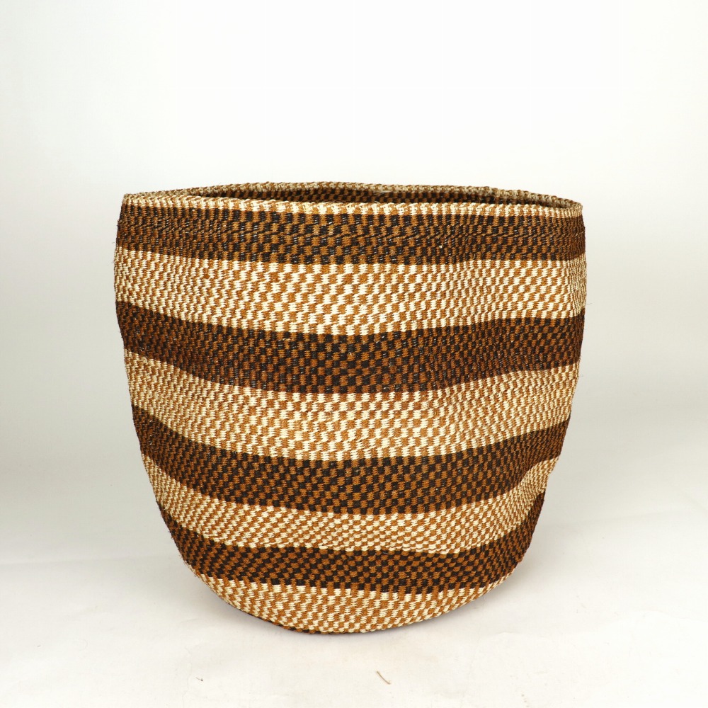 シオンゴス細編みサイザルかご 大 24SS一点物 @13000→10400