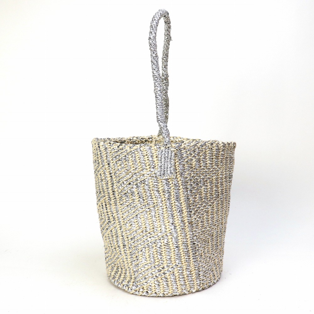 プラスチックサイザルバッグ フラッグ ワンハンドル プラチナx生成