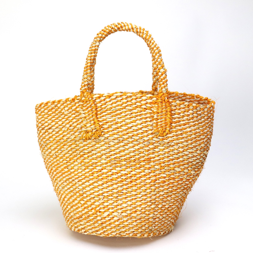ラフィアサイザルバッグ ミニ ミックス オレンジ
