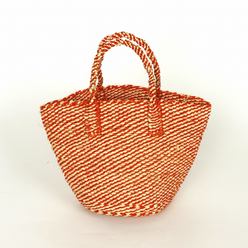 ラフィアサイザルバッグ ミニ ミックス ポピー