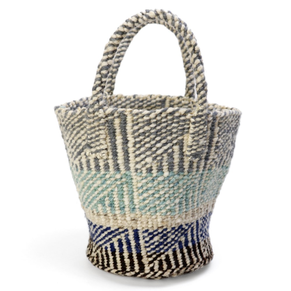 ケナナウールサイザルバッグミニ フラッグ 色柄アソート