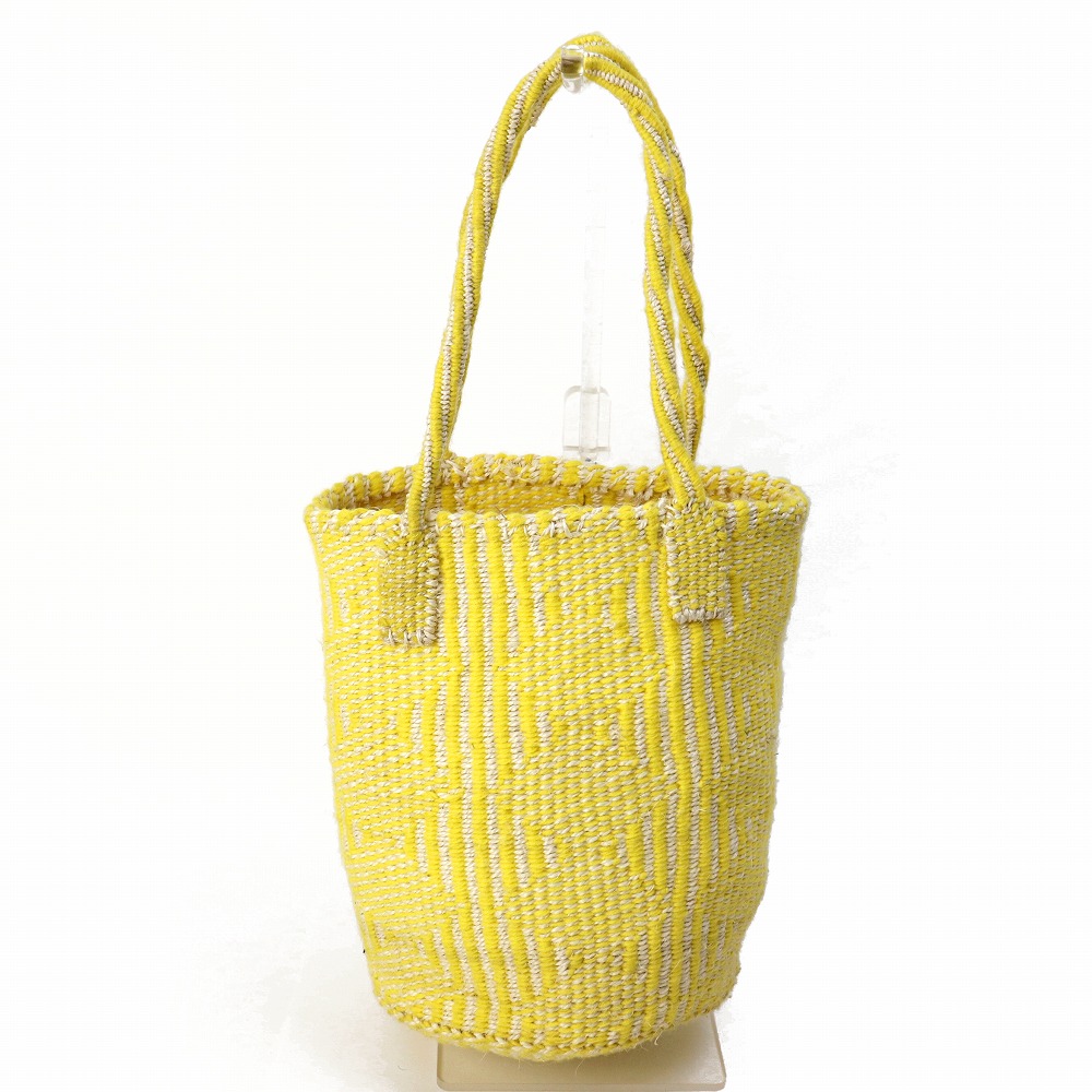 アクリルサイザルバッグ共手8x10 ダイヤ 黄