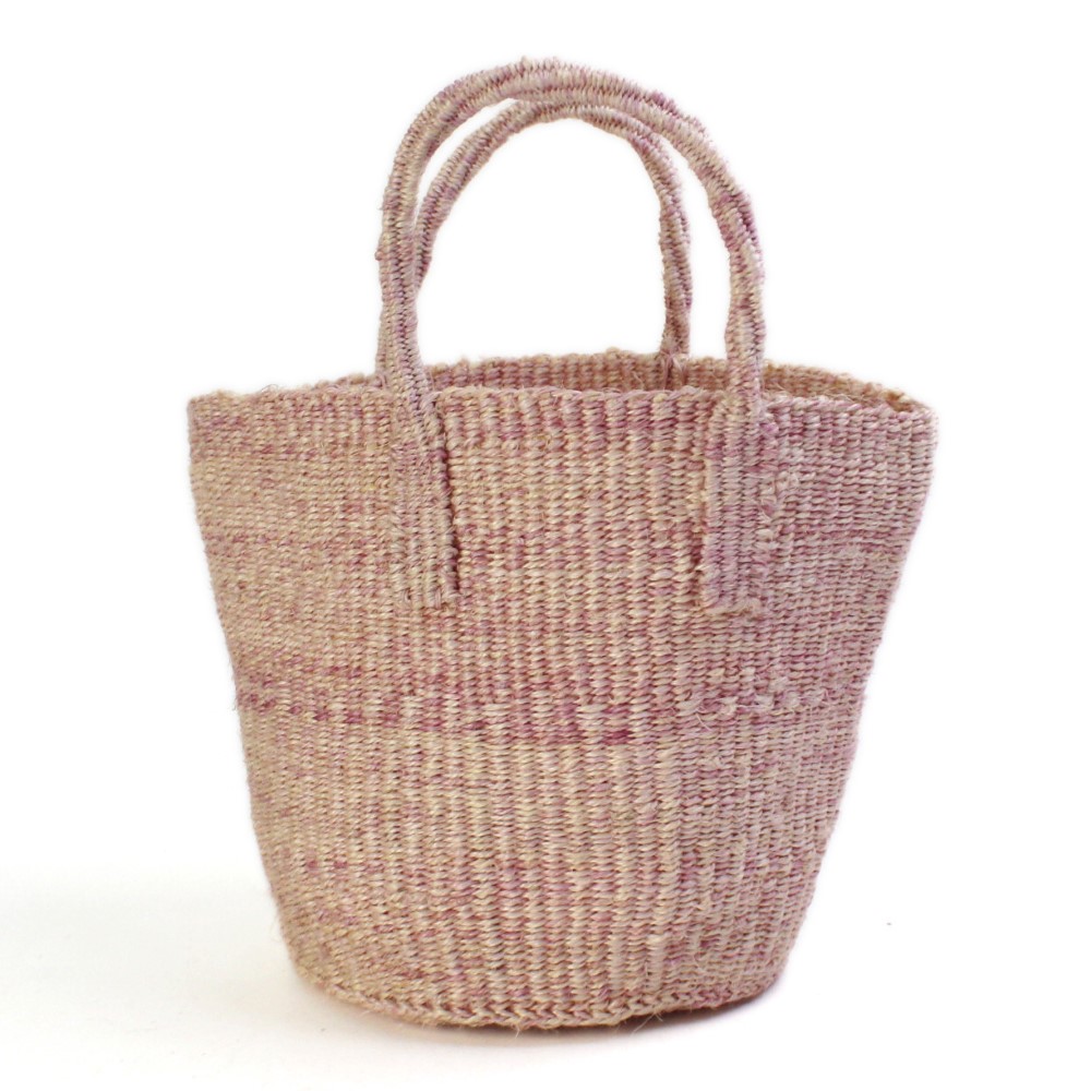 ブーゲンビリア染めサイザルバッグ ミニ
