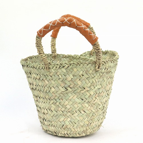 アブダドームかご S 革ハンドル キャメル