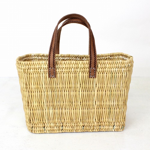 ストローカゴ 平革ハンドル 小