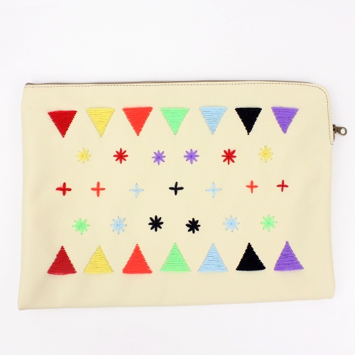 【SALE】革刺繍PCケース 大 37x27 @14000→8000円