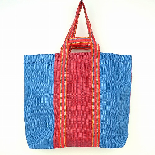 ビニール買い物バッグ 長短ハンドル　色アソート