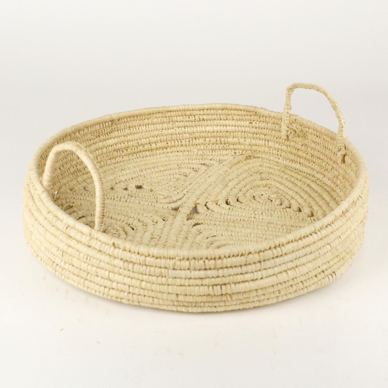 ラフィアトレイ 大