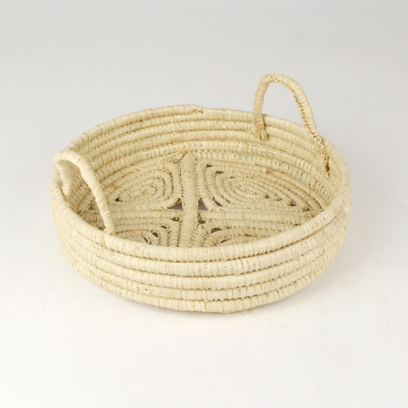 ラフィアトレイ 小