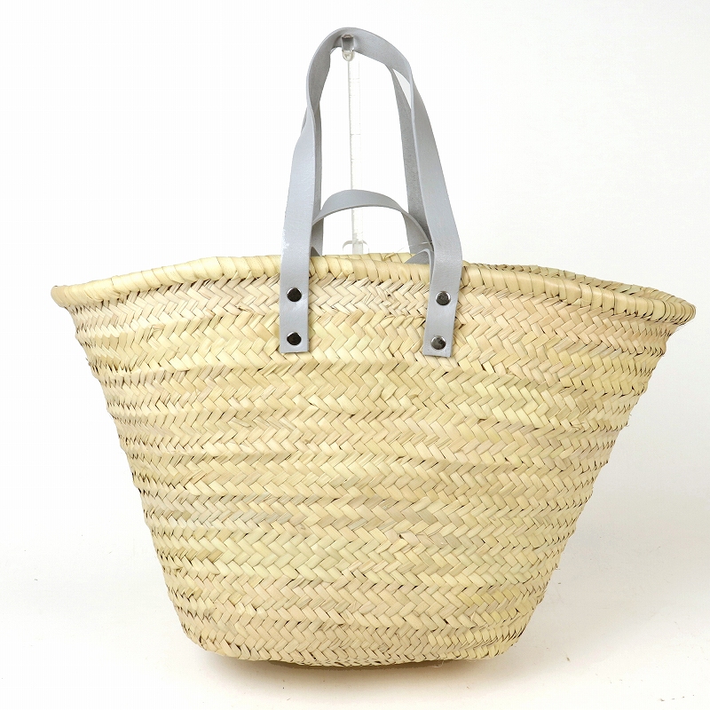 タザ楕円底 M 長短ハンドル グレー革