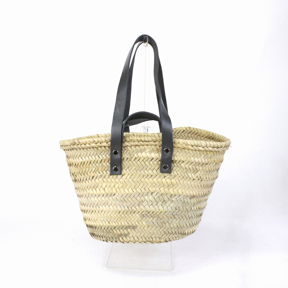 タザ楕円底 SS 長短ハンドル グレー革 23SS一点物 @5600→4480円