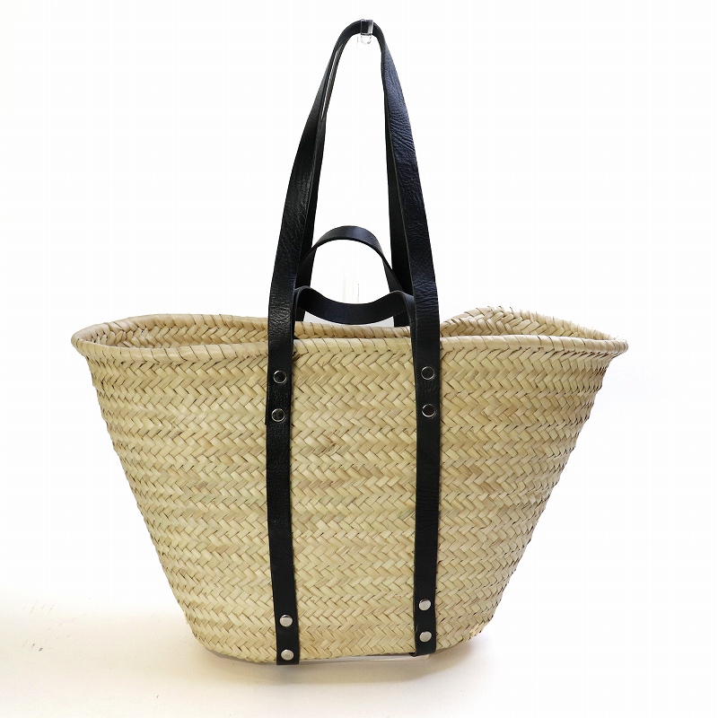 タザ楕円底 M 長(58CM)短(25CM)ハンドル 黒革