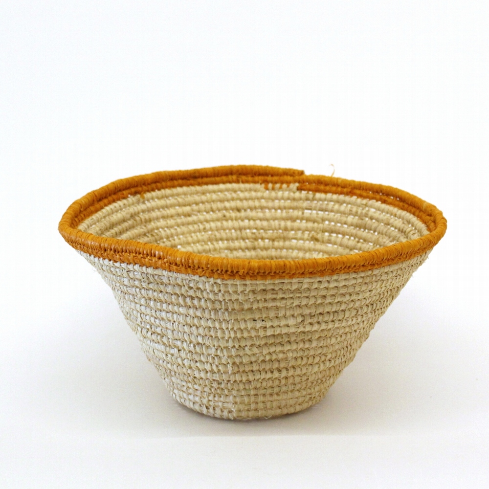 ラフィア バケツ型シンプルカゴ 大 ナチュラルオレンジ 24SS一点物 @7800→6240