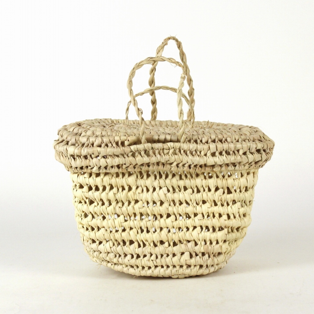 パーム蓋付きカゴ   24SS一点物 @7000→5600