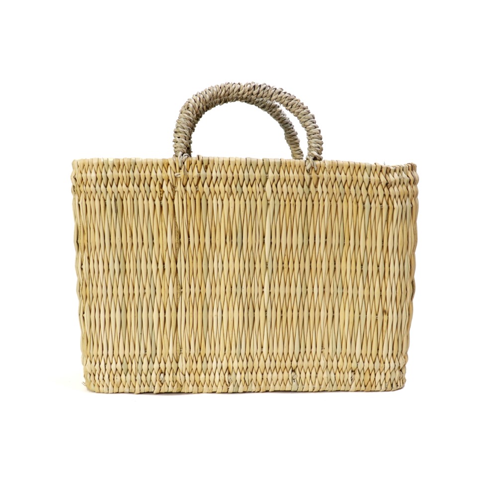 ストロー四角かご ドームハンドル S