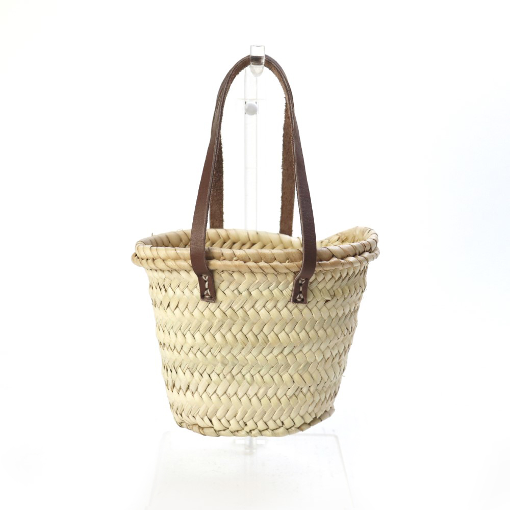 タザ楕円 ミニ 細革ハンドル 焦げ茶革