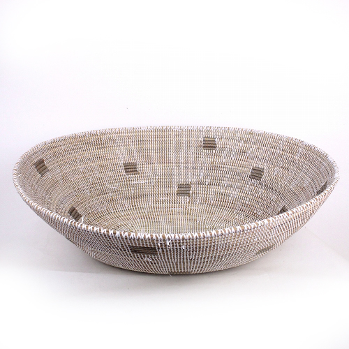 【SALE】セネガルかご 犬ベッド 白グレー @18000→12600