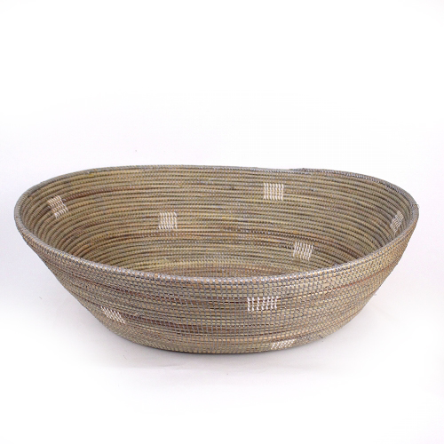 セネガルかご 犬ベッド グレー白 @18000→12000