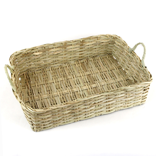 葦長方形お盆カゴ 大