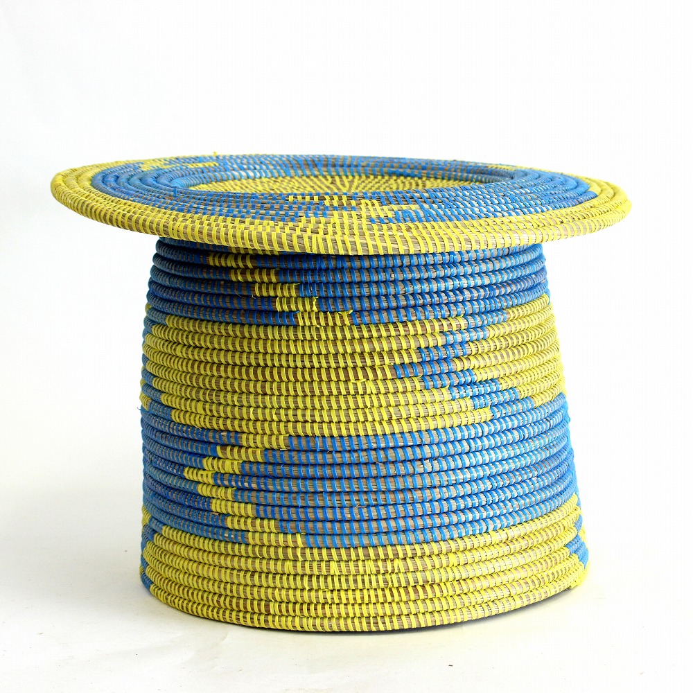 セネガルカゴ テーブル型 黄サックス 18SS一点 @9800→7840