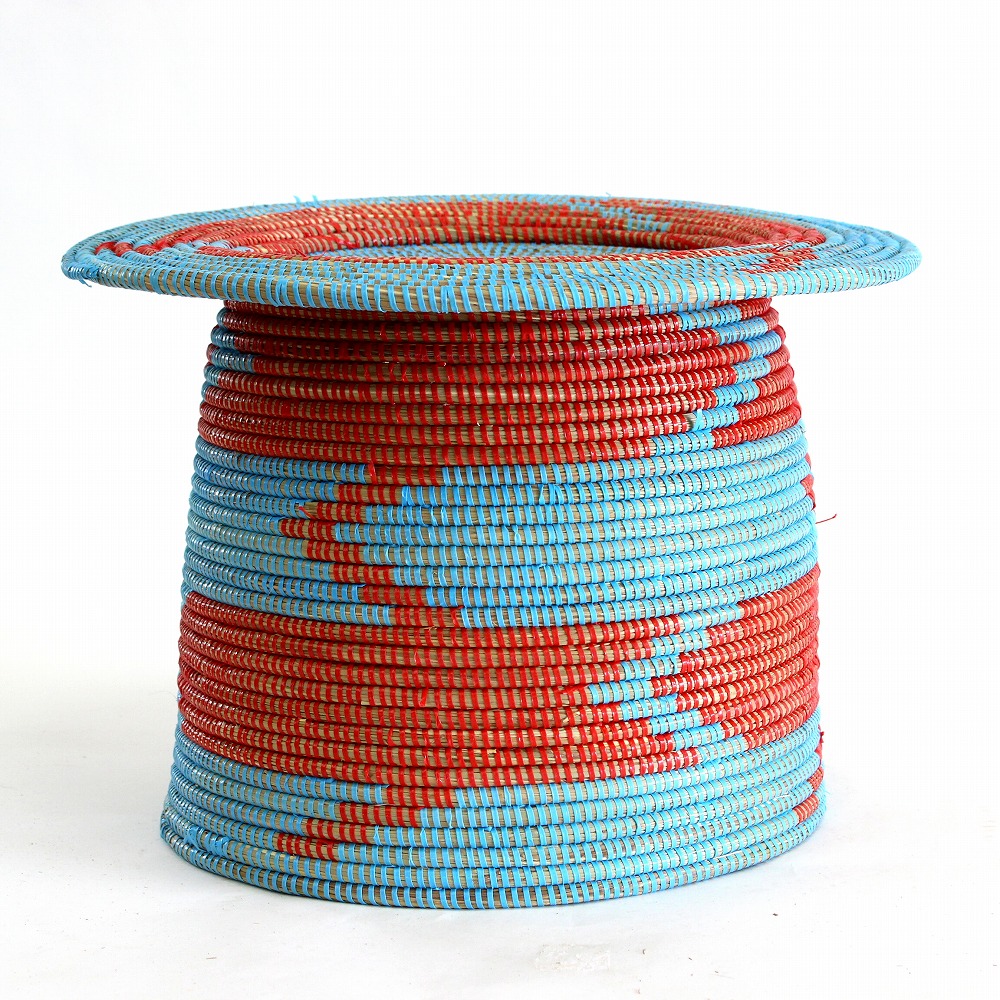 セネガルカゴ テーブル型 サックス赤 18SS一点 @9800→7840