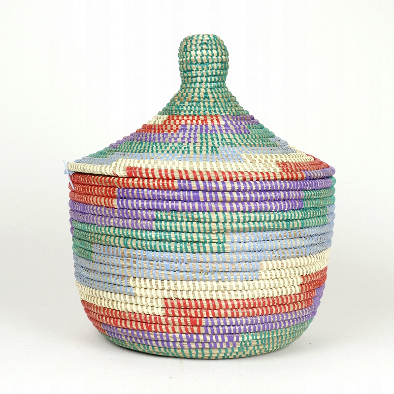 セネガルカゴ ふた付き　_16