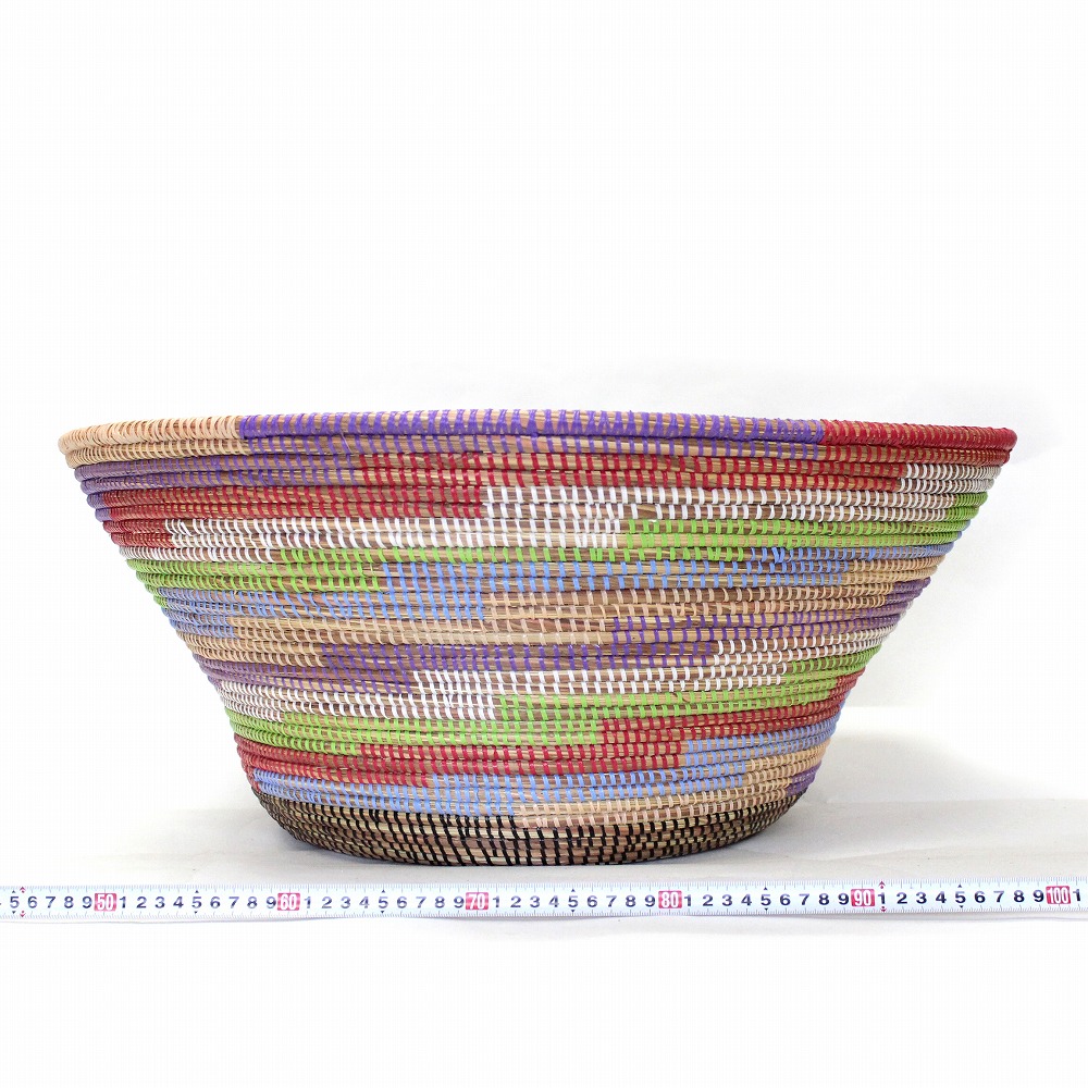 セネガル 丸底カゴ マルチカラー 21SS一点 @18000→14400