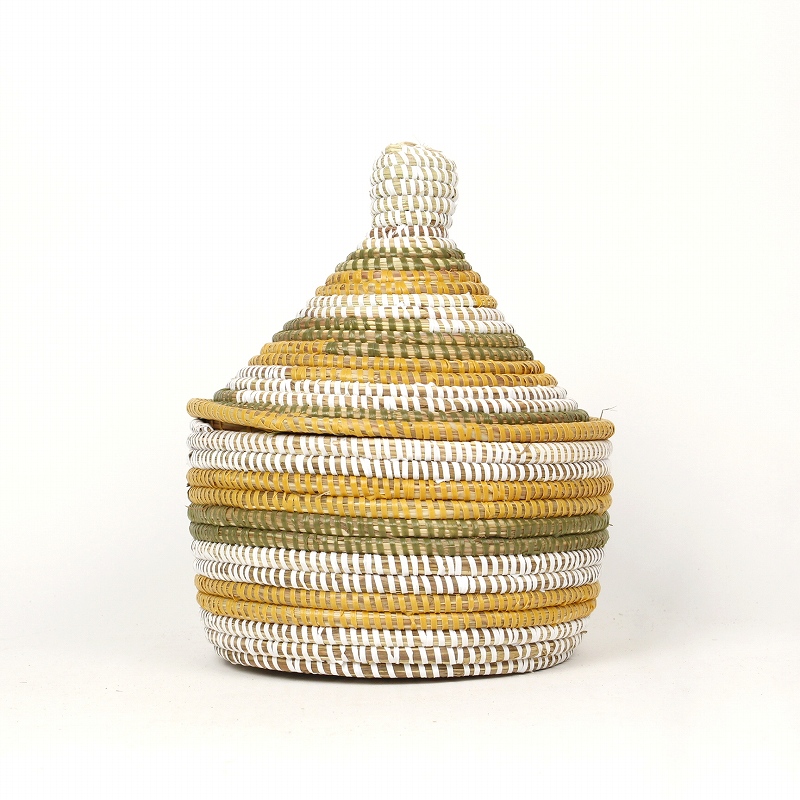 セネガルかご ふた付き H25  07