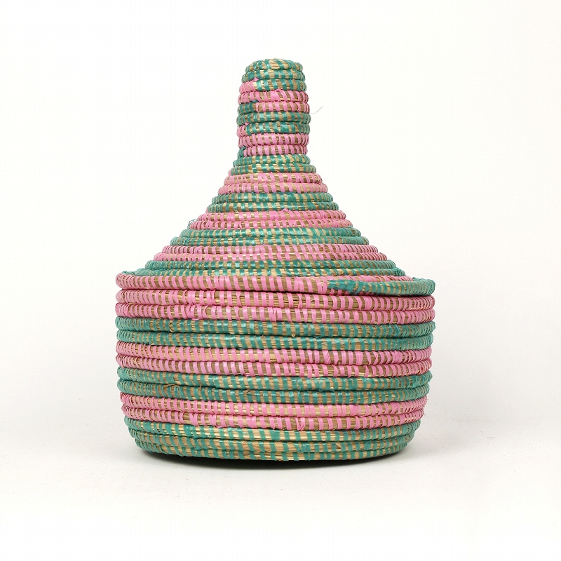 セネガルかご ふた付き H25  10