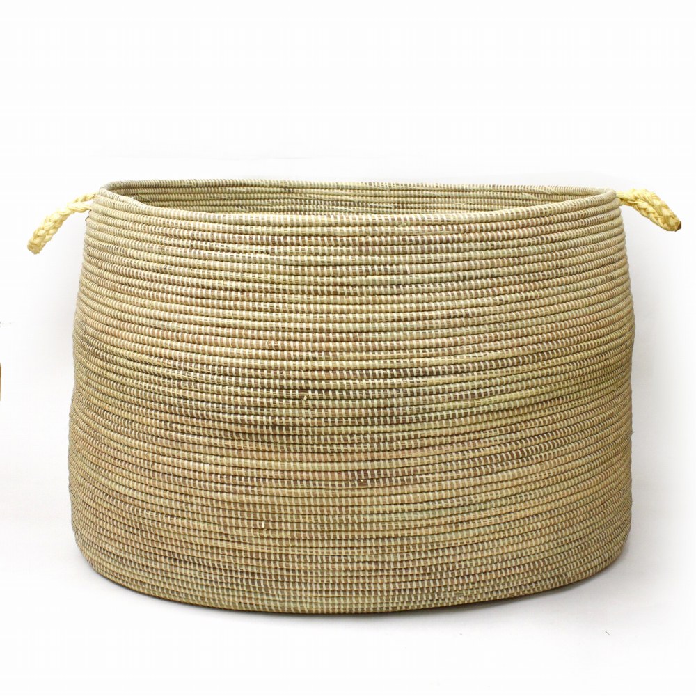 セネガル特大楕円カゴ クリーム 23SS一点物 @48000→38400円